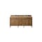 James Martin Vanities Brittany 72in Double Vanity, Saddle Brown w/ 3 CM Eternal Marfil Quartz Top 650-V72-SBR-3EMR - alternate 1